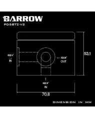 Barrow D5/MCP655 Pompa Üstü Rezervuar Modlama Seti - Siyah
