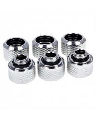 Alphacool Eiszapfen 16mm HardTube screw-on nozzle G14 – Chrome (Altılı Paket)