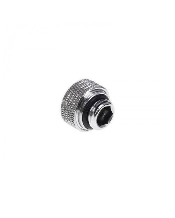 Alphacool Eiszapfen 12mm HardTube compression fitting G1/4 - knurled - Krom Altılı Paket