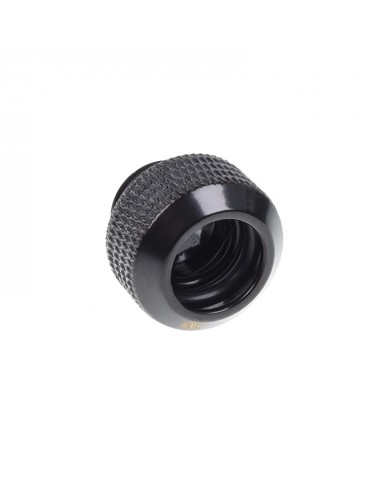 Alphacool Eiszapfen 12mm HardTube compression fitting G1/4 - knurled - Deep Black Altılı Paket