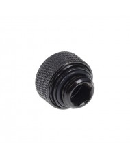 Alphacool Eiszapfen 12mm HardTube compression fitting G1/4 - knurled - Deep Black Altılı Paket