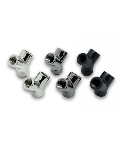 EK-AF Y-Splitter Rotary 2F-1M G1/4 - Nikel