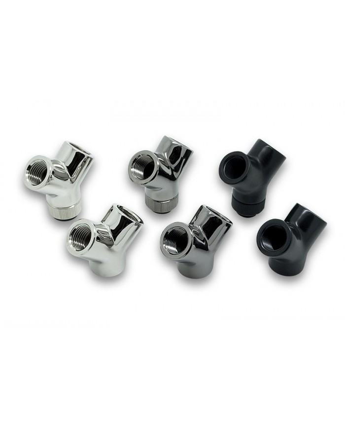 EK-AF Y-Splitter Rotary 2F-1M G1/4 - Nikel