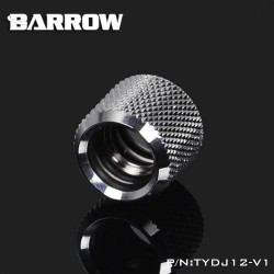 Barrow 12mm Dual Ara Bağlantı Boru Rakoru 14mm – Gümüş