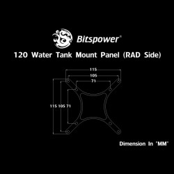 Bitspower 120mm Radyatör/Fan Rzervuar Montaj Aparatı
