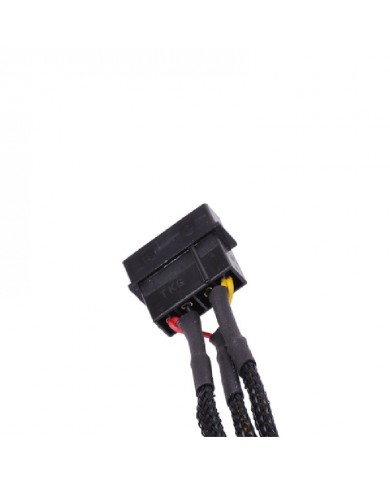 Phobya 4Pin Molex to 3Pin 5V/7V/12V 30cm Adaptör - Siyah