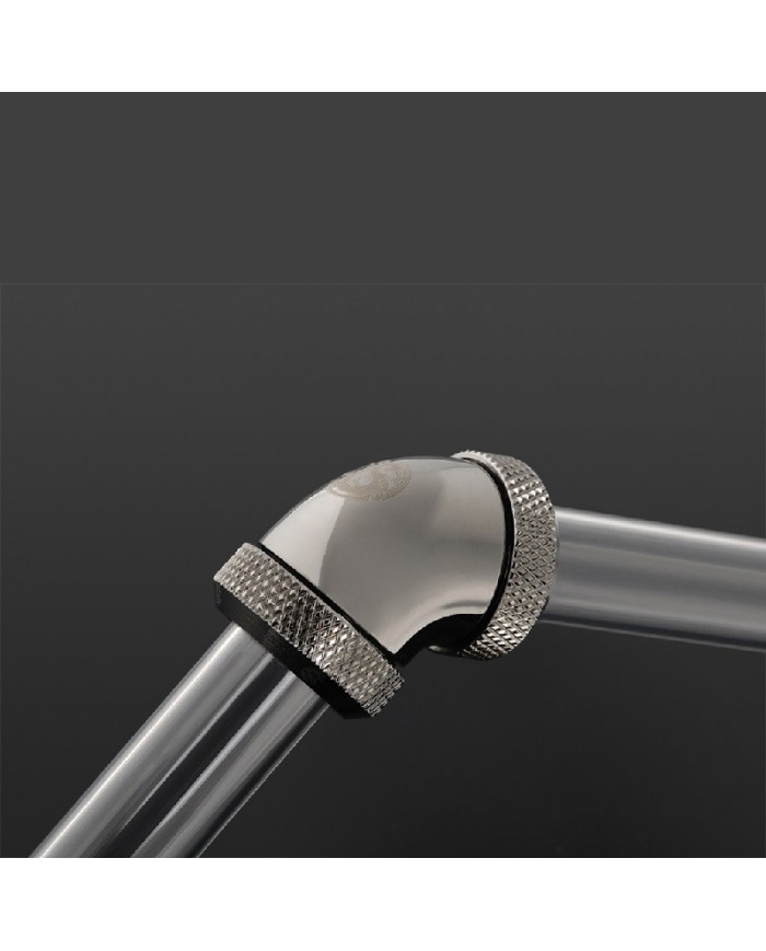 Bitspower Dual 12mm Tube 60°Adapter  - Black Sparkle