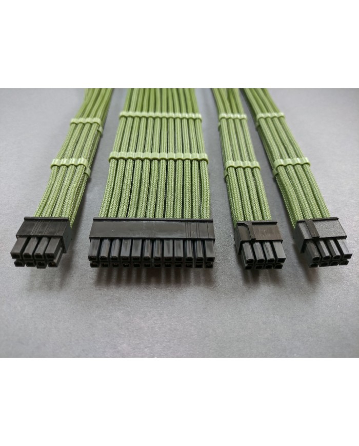 MM_Cables Askeri Yeşil Sleeved Uzatma - SET