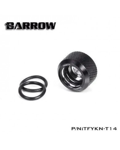 Barrow G1/4" 14MM OD Sert Borular için Sıkmatik Rakor - Siyah
