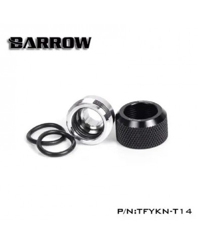 Barrow G1/4" 14MM OD Sert Borular için Sıkmatik Rakor - Siyah