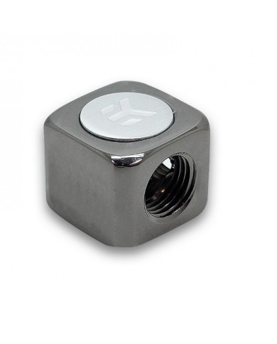EK-AF X-Splitter 3F G1/4 Küp T Rakor - Black Nikel