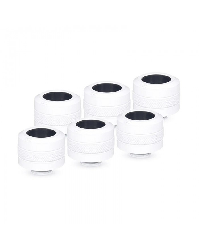 Alphacool Eiszapfen PRO 16mm HardTube fitting G1/4 - Beyaz (6'lı Paket)