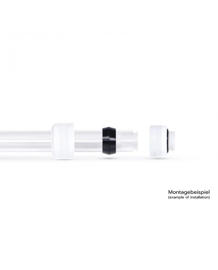 Alphacool Eiszapfen PRO 16mm HardTube fitting G1/4 - Beyaz (6'lı Paket)