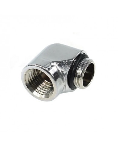 Alphacool HF L-Konektör G1/4 Erkek/Dişi Dirsek - Krom