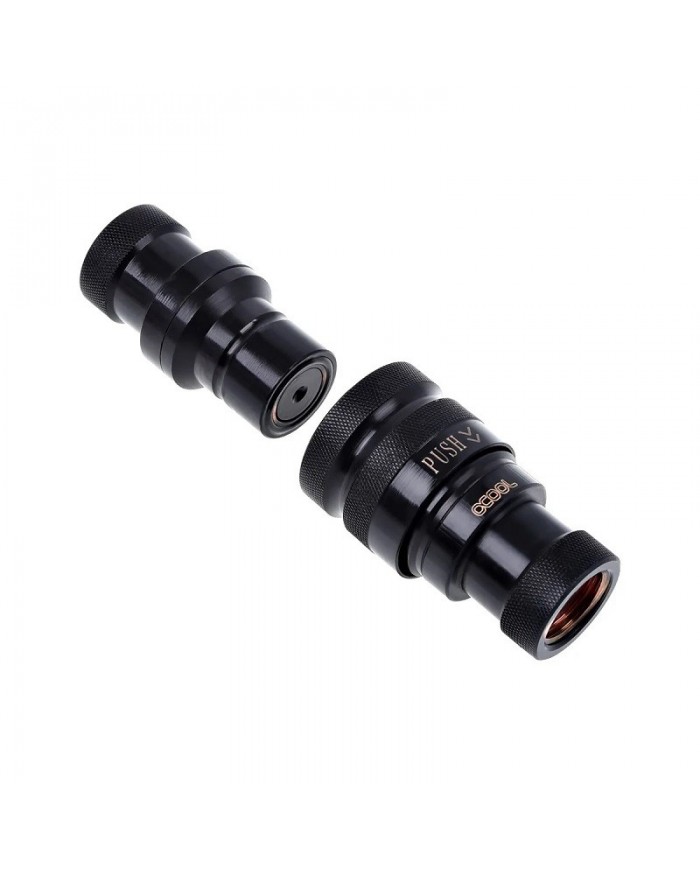 Alphacool Eiszapfen Quick Release Coupling Set G1/4 IG - Deep Black