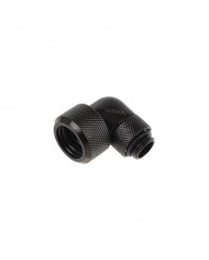 Alphacool Eiszapfen 16mm HardTube Screw-on Nozzle 90° Rotatable G14 - Deep Black